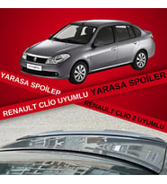 Renault Clio Symbol 2008 - 2012 Talia  Bagaj Üstü Yarasa Spoiler Piano Black