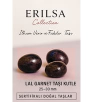 Sertifikalı Lal Garnet Taşı Kütle 25–30 mm Tutku Canlılık ve Enerji Dengeleyici Doğal Taş (Çok Renkli)