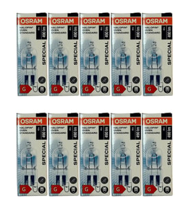 Osram Halopin Oven 40W 2700K (Sarı Işık) G9 Duylu Halojen Fırın Ampulü (10 Adet)