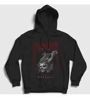 Presmono Unisex Siyah Obscura Metal Gorguts Kapüşonlu Sweatshirt 486440tt