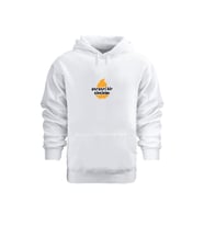 Unısex Serseri Bir Civcivim – Hoodie Kapüşonlu Sweatshırt (Beyaz)