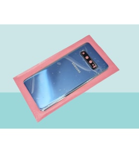 Samsung Galaxy S10 Uyumlu Arka Kapak Batarya Kapağı - MAVİ - FULL LENSLİ