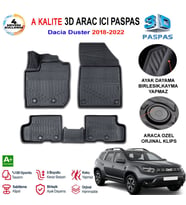 Dacia Duster 3D Paspas Havuzlu Pro 2018-2022 Arası