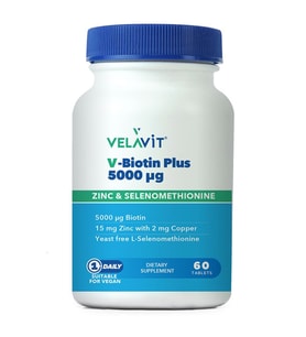 Velavit V-Biotin 5000 mg 60 Tablet