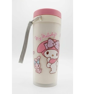 Sanrio My Melody Desenli Sızdırmaz Kapaklı Plastik Su Şişesi 350 ML
