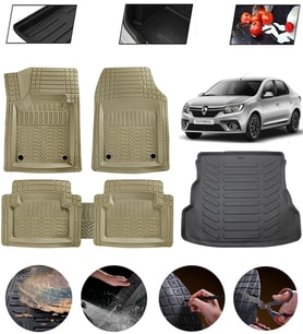 Renault Symbol 2008-2012 Uyumlu Paspas Araca Özel Bagaj Havuzu MBS Bej