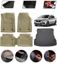Renault Symbol 2008-2012 Uyumlu Paspas Araca Özel Bagaj Havuzu MBS Bej