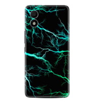 TCL 303 Kılıf Silikon Desen Özel Seri Green Thunder 1693