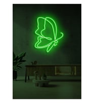 Kelebek Figürlü Neon Tabela