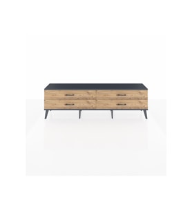 Arges TV Ünitesi 4 Çekmeceli  176x30x51 Antrasit-Antrasit/Çam