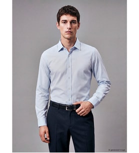LCW BUSINESS Mavi Slim Fit Poplin Erkek Gömlek