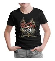 Motosiklet - Rebel Siyah Çocuk Tshirt