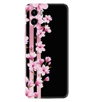 Vivo Y15S Y32 Y33S Y51 Y53S Kılıf Desemli Silikon Pink Flowers 3 1393