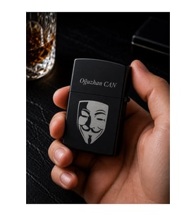 İsime Kişiye Özel V for Vendetta Temalı Benzinli Çakmak Premium Hediye Dolu Gönderim