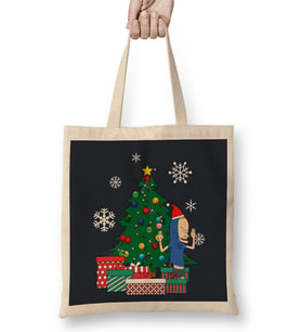 Cornholio Around The Christmas Tree Bez Çanta Uzun Saplı