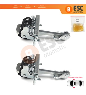 Peugeot Partner Citroen Berlingo Tepee 2008-2018 9181P2 İçin 2 EA Ön Sağ ve Sol Kapı Gergi Yayı
