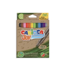 CARİOCA ECO FAMILY JOY SÜPER YIKANABİLİR KEÇELİ BOYA KALEMİ 12Lİ