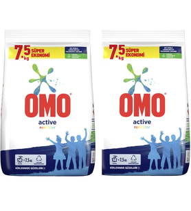 Omo Matik Çamaşır Deterjanı 15KG Color/Renkli (100 Yıkama) (2PK*7.5KG)