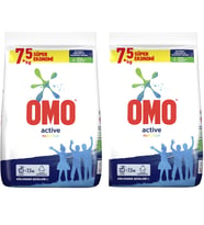 Omo Matik Çamaşır Deterjanı 15KG Color/Renkli (100 Yıkama) (2PK*7.5KG)