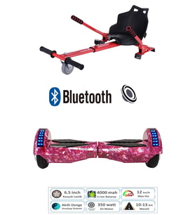 CityMate Smart Balance Elektrikli Kaykay Hoverboard 8.5inch + Hoverkart Set Akıllı Denge Ledli Bluetooth D13