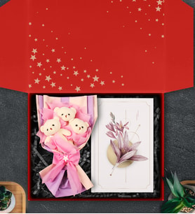 Kişiye Özel Çelik Termos & Özel Tasarım Defter Hediye Seti (A.Pembe)