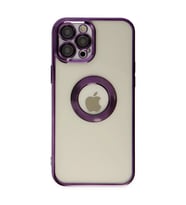 Apple İphone 12 Pro Kılıf Slot Silikon - Mor