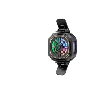 Telefon Buz Soğutucu Fan Mıknatıs Ve Klips Rgb Siyah HDX4381