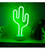 Atif Led Kaktüs atif Neon Led Masa Ve Duvar Lambası Gece Lambası