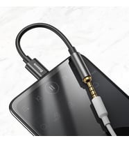 L54 USB-C - 3,5 mm Kulaklık Adaptörü, 24 bit/48 kHz DAC, Siyah