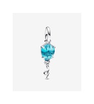 Mavi Murano Cam Balon Sallantılı Charm