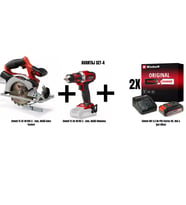 Einhell Set-4 (TE-CS 18/150 Li Ak Daire Test+TE-CD 18/40 Li Ak Vid+2x18V 2,5 Ah Akü & Şarj Cihazı)
