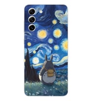 Samsung Galaxy S22 Uyumlu Komşum Totoro Tasarımlı Şeffaf Telefon Kılıfı