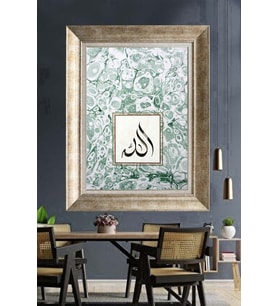 GÜMÜŞ ÇERÇEVELİ PASPARTULU TABLO C545