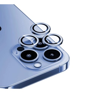 iPhone 15 Pro / 15 Pro Max Uyumlu Gerçek Safir Lens Koruyucu Görüntü Kalitesini Bozmayan Netlik (Mavi)