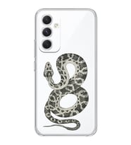 Samsung Galaxy A34 Uyumlu Yılan Desenli Şeffaf Telefon Kılıfı
