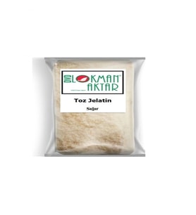 Jelatin Toz (sığır) 1 Kg, Lokman Aktar
