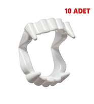 Plastik Vampir Diş (10 Adet)