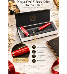 Parlak Kırmızı Bradley Dolma Kalem