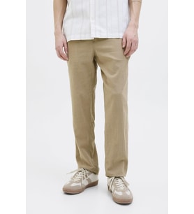 Jack & Jones Erkek Keten Karışımlı Jogger Pantolon - Ace Breeze (Bej)