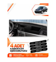 RENAULT SYMBOL AİRBAGSİZ (2008-2011) Uyumlu Ön Torpido Koruma Kılıfı Halısı - Siyah