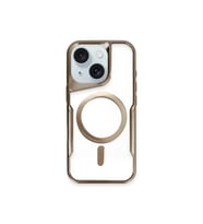 Newface Apple iPhone 14 Kılıf Boyi Magsafe Silikon Kapak - Kahverengi