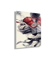 Temperli Gerçek Cam Tablo Street Fighter Ryu Hoshi