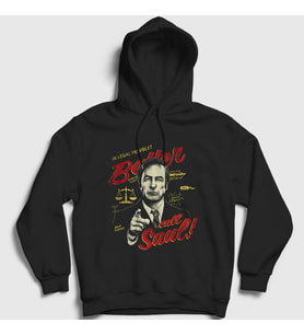 Presmono Unisex Siyah In Legal Trouble Dizi Better Call Saul Kapüşonlu Sweatshirt 453197tt