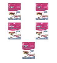 Vindex Vakumlu Giyisi Yastık Yorgan Saklama Torbası Poşeti Hurç - X Large - 55x90 Cm. 2'li - 5 Paket