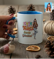 Kişiye Özel Karikatürlü Cute But Aires Koç Burcu Kupa Bardak Doğum Günü Hediyesi