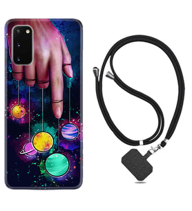 Samsung A02S A03S A10 A12 A13 A21S A22 Kılıf Boyun Askılı Silikon Finger planet 1740