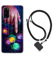 Samsung A02S A03S A10 A12 A13 A21S A22 Kılıf Boyun Askılı Silikon Finger planet 1740