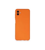 Galaxy A04 Kılıf Nano içi Kadife Silikon - Turuncu