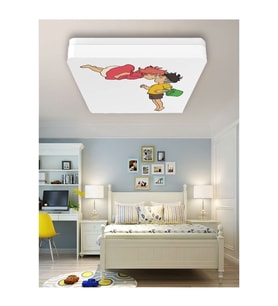 Lüks Çocuk Odası Avize 25watt-30cm X 30cm Lüks Led Aydınlatma, Küçük Denizkızı Ponyo (yeni)