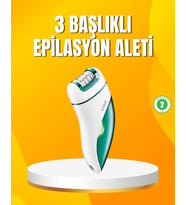 Şarjlı 3’Ü 1 Arada Vgr Epilatör Led Işıklı Suya Dayanıklı Hassas Bölge Epilasyon Makinesi